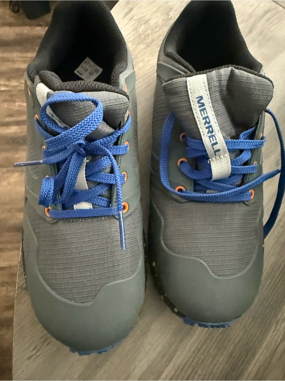 Merrell Kids Gray and Blue Hiking Sneakers
